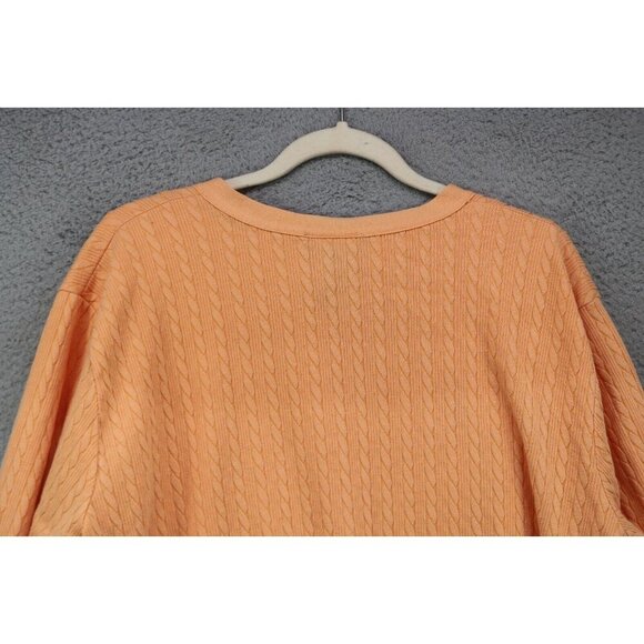 Lauren Ralph Lauren Orange Cable Knit Tank Top and Sweater Set-Size 3X - Picture 9 of 15